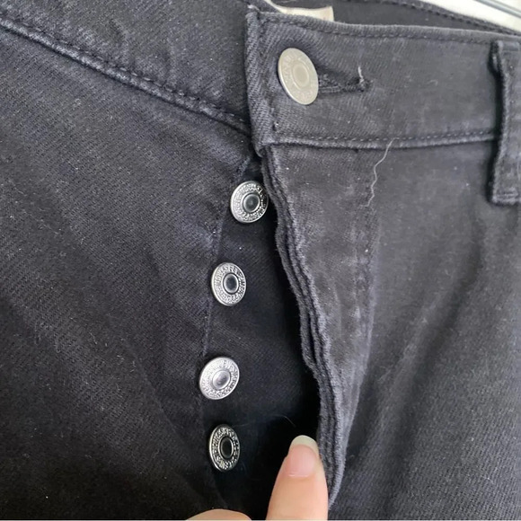 LEVI'S Wedgie Skinny Fit Jeans Black Size 22W - Picture 6 of 11